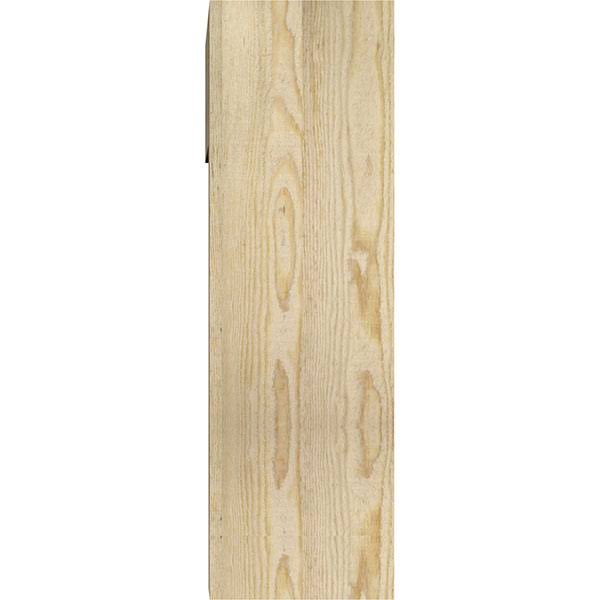 8x22W x 26x22D x 26x22H Traditional Block Bracket with Offset Brace, Douglas Fir S6132