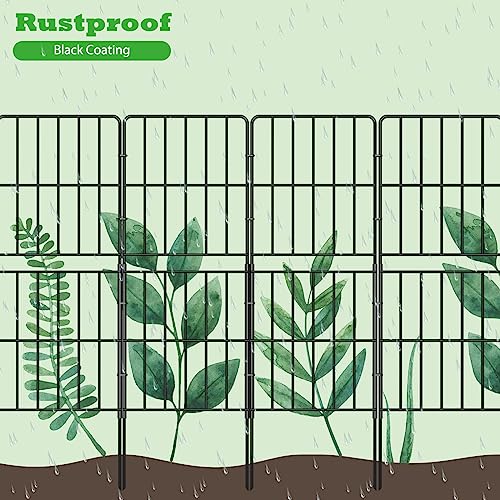 10 Pack 37.5in x 10ft Rustproof Metal Wire Garden Fence N619