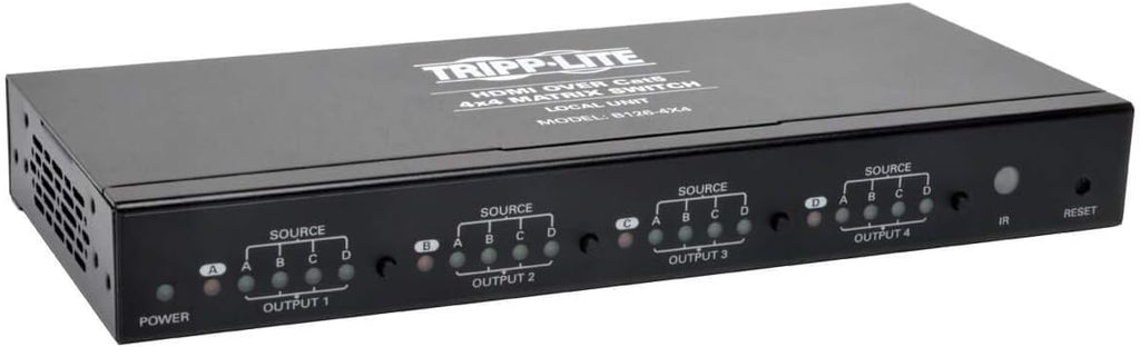 4x4 HDMI Over Cat5 / Cat6 Matrix Splitter Switch, Black Q233