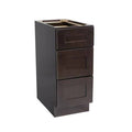 Brown 34.5 inch H x 18 inch W Drawer Base Cabinet K528