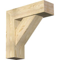 8x22W x 26x22D x 26x22H Traditional Block Bracket with Offset Brace, Douglas Fir S6132