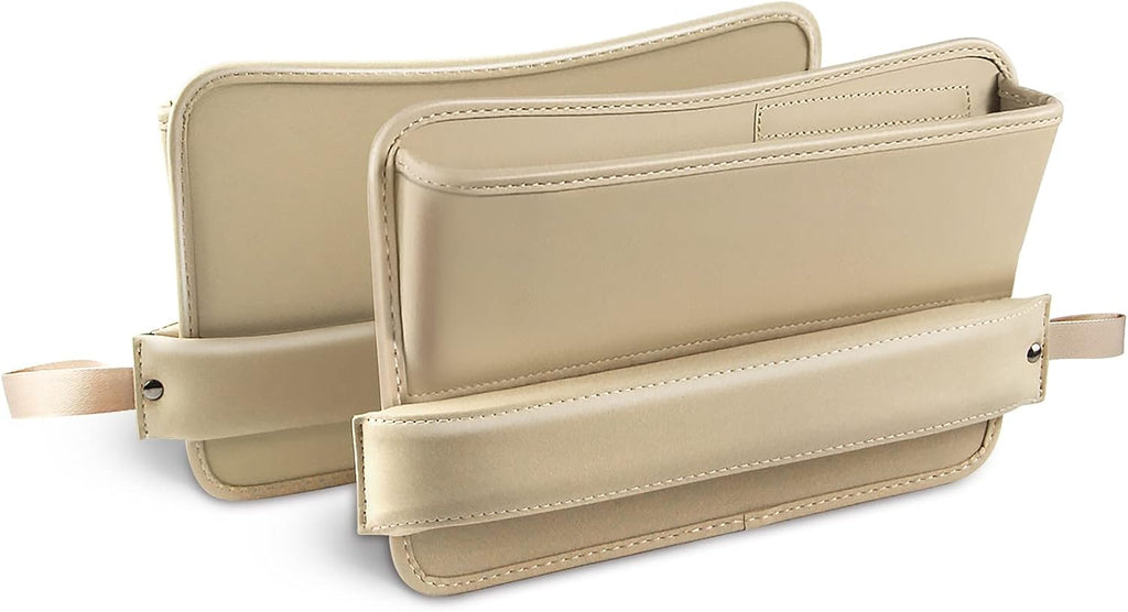 Car Seat Gap Filler Organizer (2pcs) PU Leather Car Seat Crevice Storage Box H505