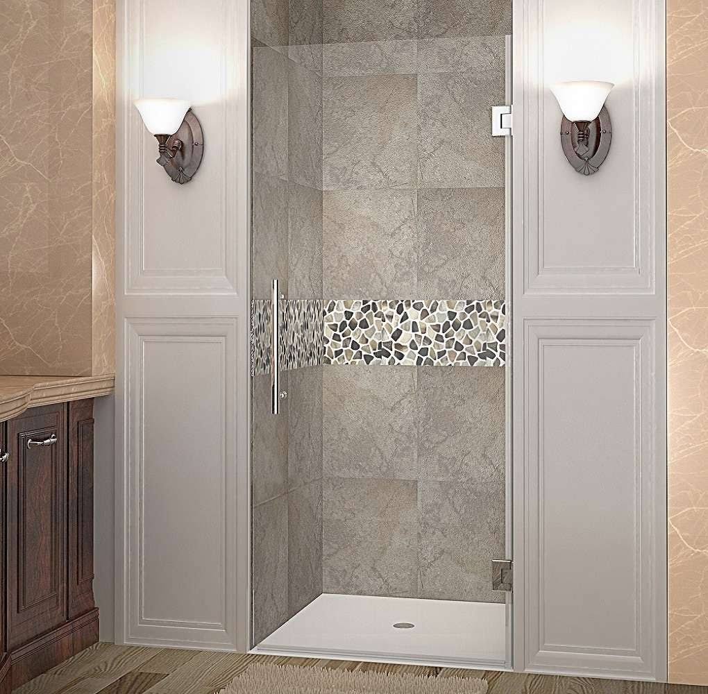 Stainless Steel Frameless Hinged Shower Door A183736