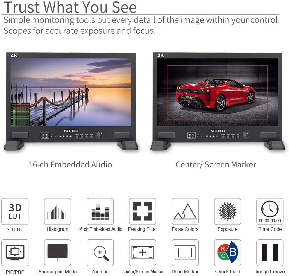 21.5 Inch 3G-SDI 4K HDMI Broadcast Studio Monitor I26300