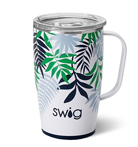 18 oz Insulated Stainless Steel Travel Mug with Handle and Lid B2576