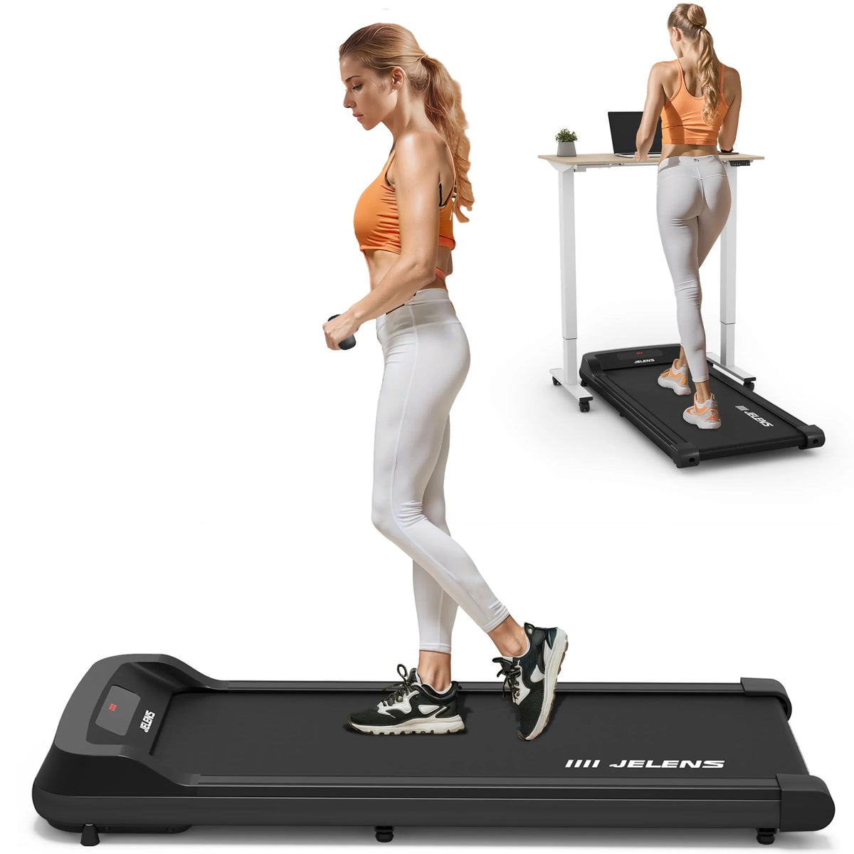 2 in 1 Portable Treadmill with Remote Control X2222