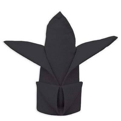 Cloth Napkins 24 Pk Black F572