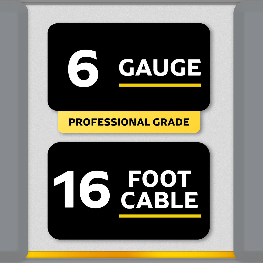 6-Gauge Heavy Duty 16-Foot Booster Cables K410