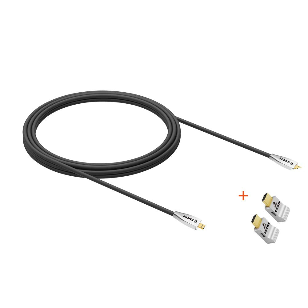 CL2 Rated Fiber HDMI Cable 100 feet 4K60Hz HDMI2.0b 18Gbps ARC HDR10 HDCP2.2 YUV4:4:4 Slim Flexible HDMI Optic Cable with Optic Technology 30m H722