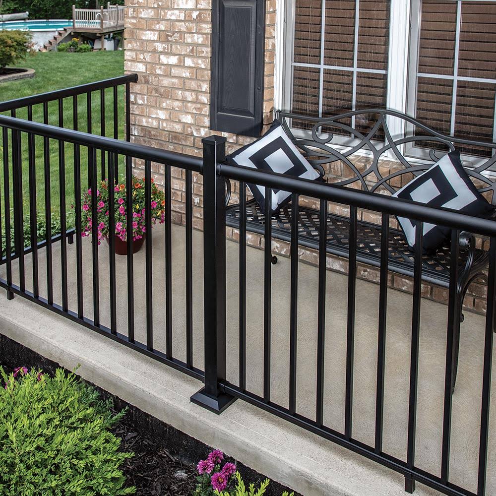 Matte Black Aluminum Deck Rail Kit D898402