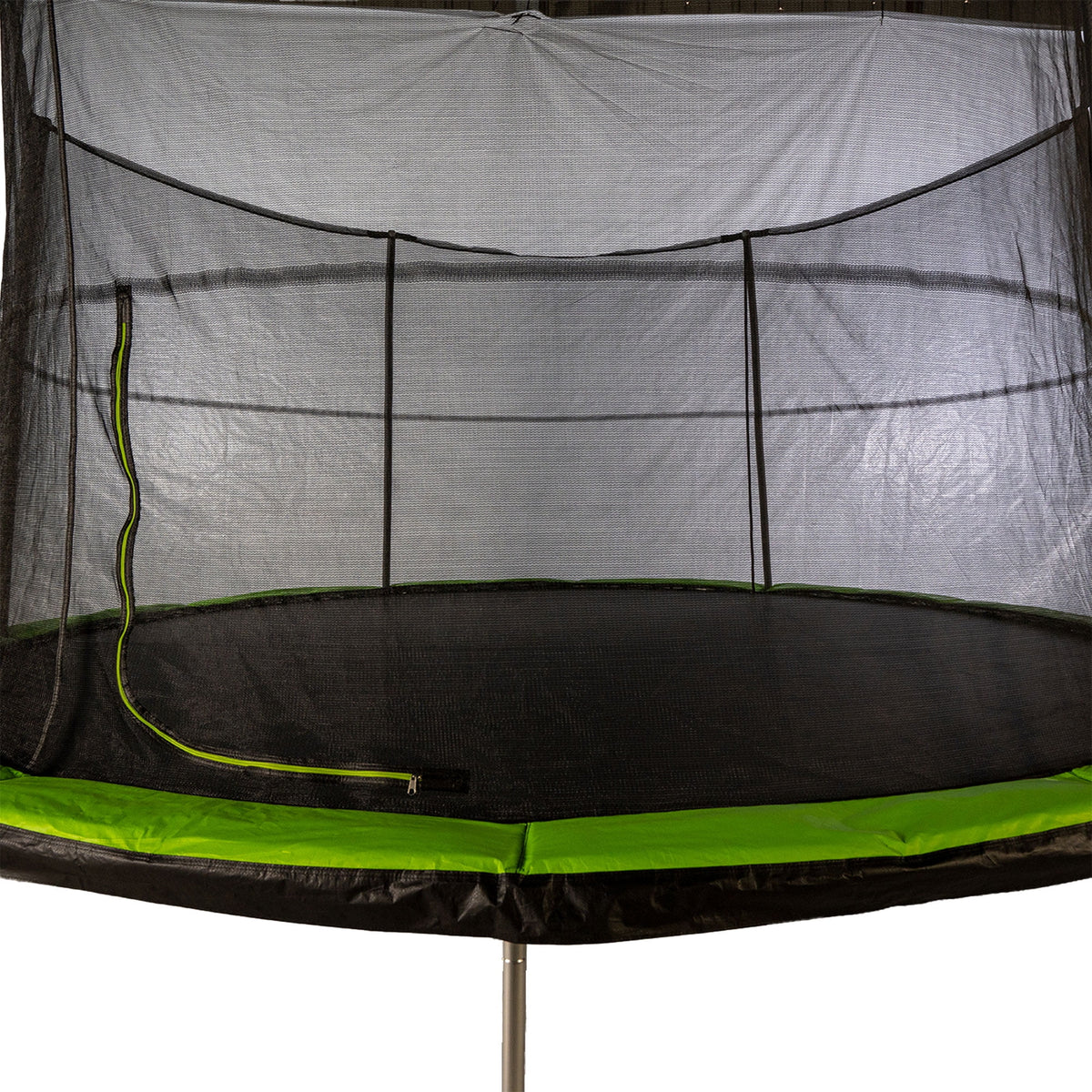 14 Foot Trampoline and Enclosure System with Pad, Black/Lime Green D51012