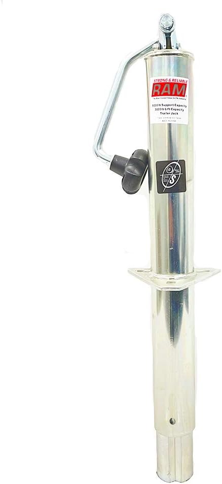 Zinc A-Frame Trailer Jack with Zinc Foot Plate Pack of 2 B578