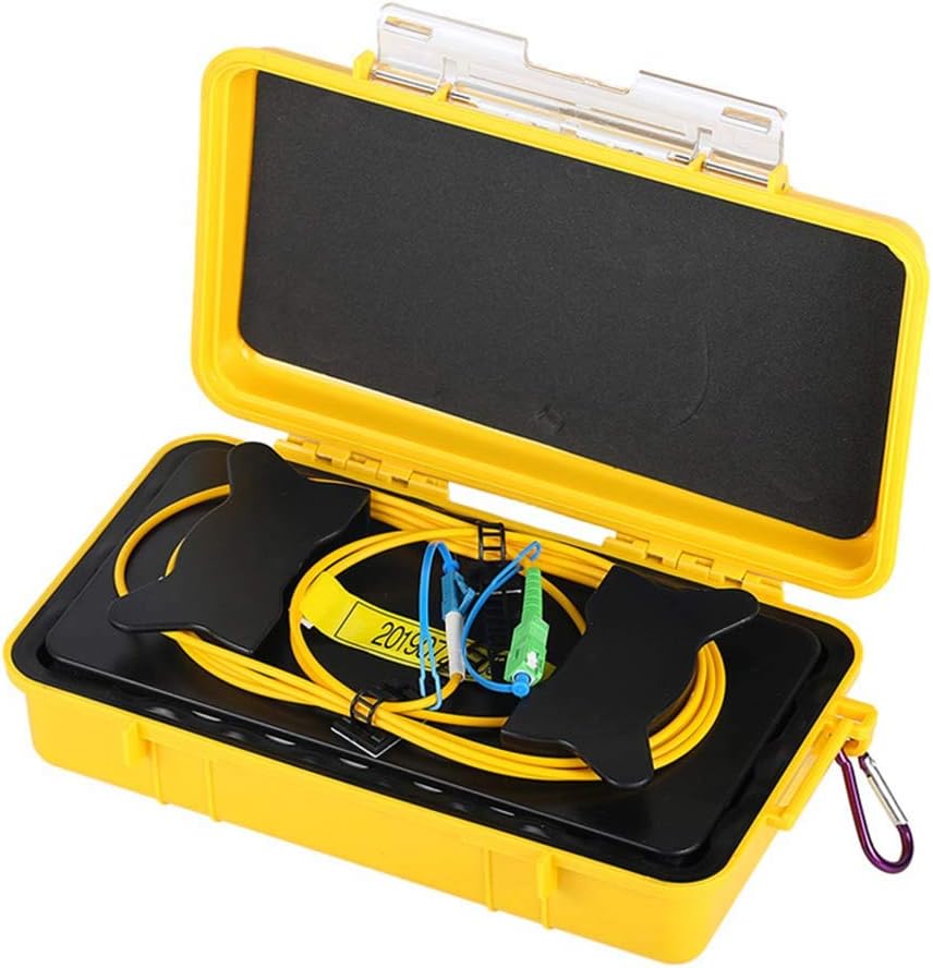 Fiber Optic OTDR Launch Cable Box Singlemode 9/125 SC/APC-LC/UPC Connector (1000M) E29517