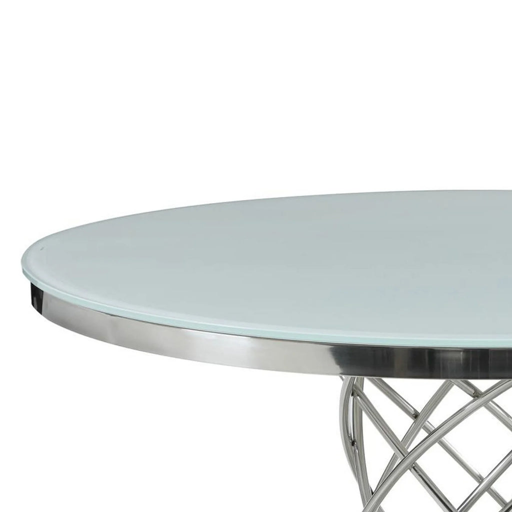 51 in. Round Glass Top Dining Table L94299