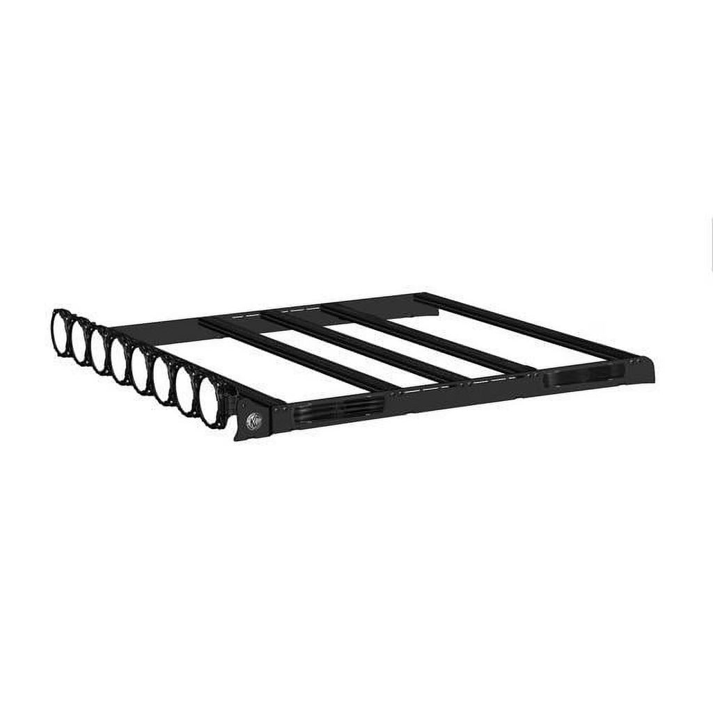 Roof Rack with Light Bar and Side Blackout Plates D32819