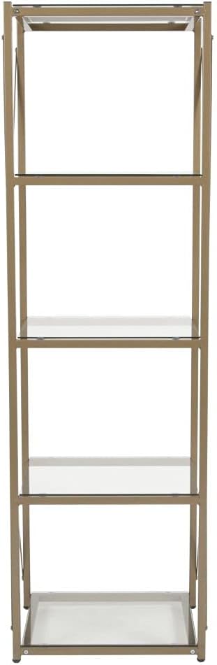 4 Shelf Glass Bookcase S790