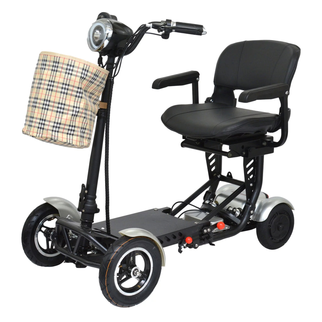 Compact Electric Scooter with Adjustable Seat and Padded Armrests E1276