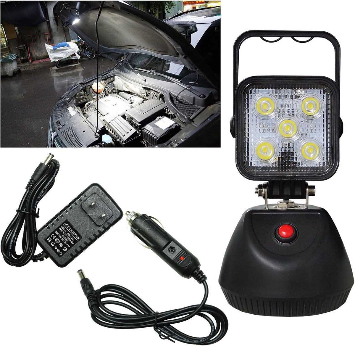 LED 4 Functions Magnetic Rechargeable Portable Flashlight Pack of 2 H4831