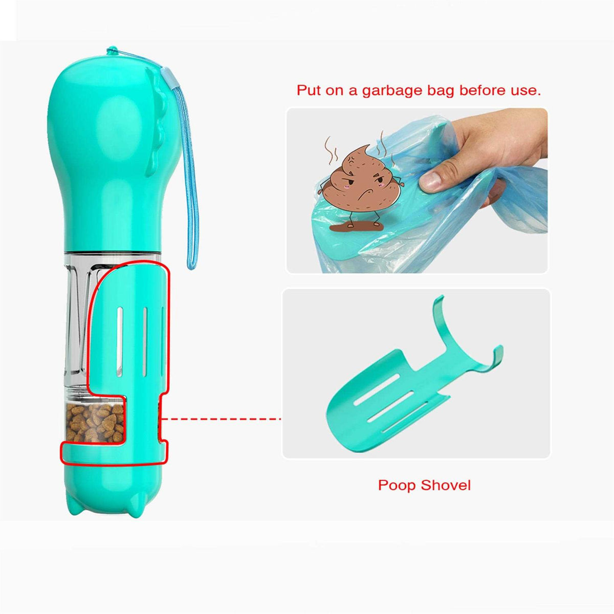 3 in 1 Dog Travel Bottle Set I62244
