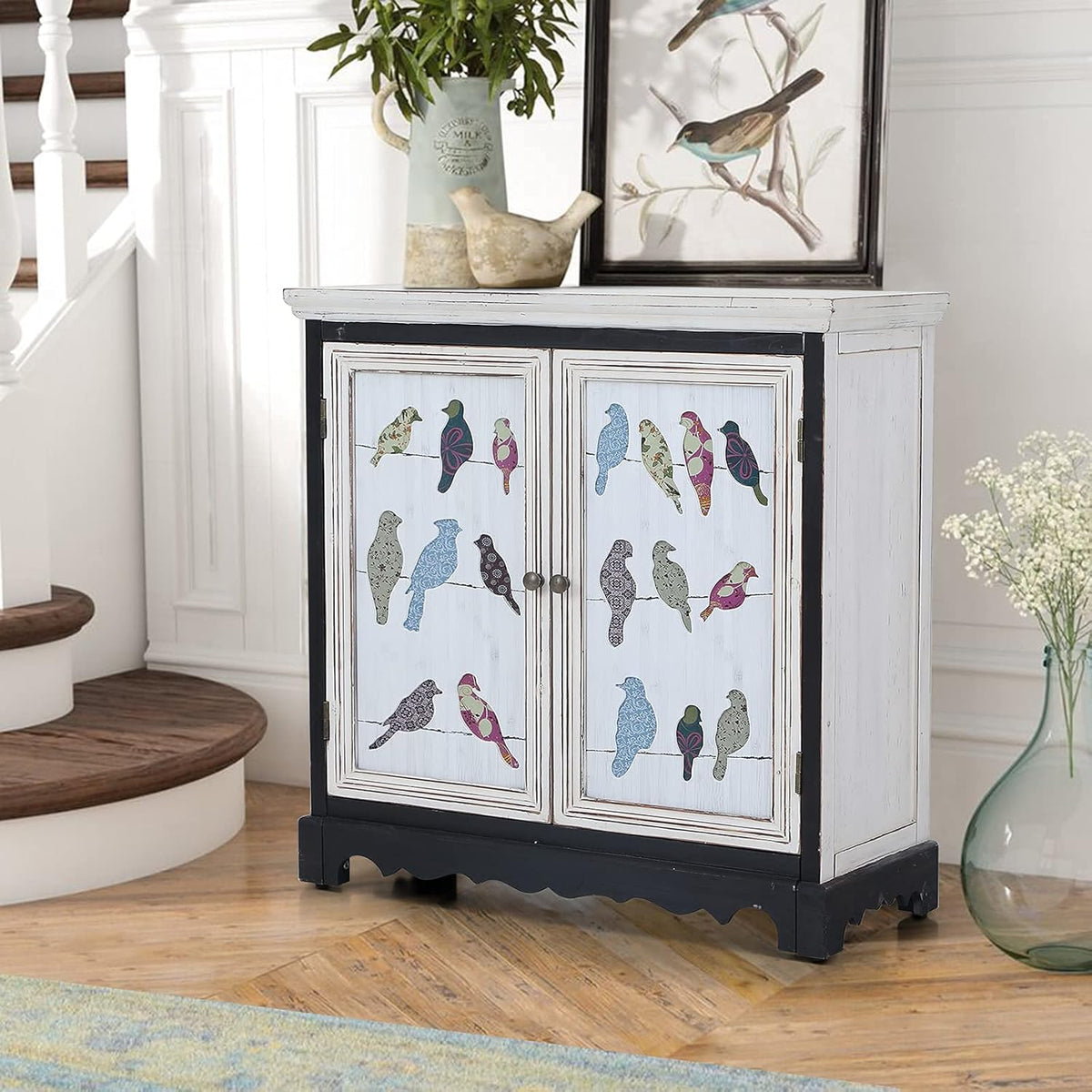 White 2 Door Storage Cabinet A532