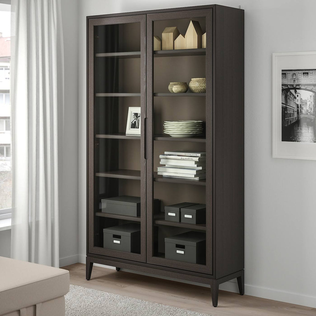Brown Glass-Door Cabinet S591644