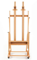 X-Large Beech Wood Floor Easel with Locking Wheels J457991