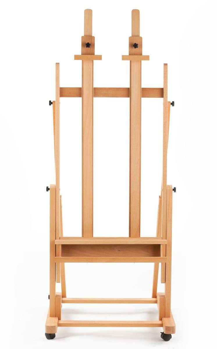 X-Large Beech Wood Floor Easel with Locking Wheels J457991