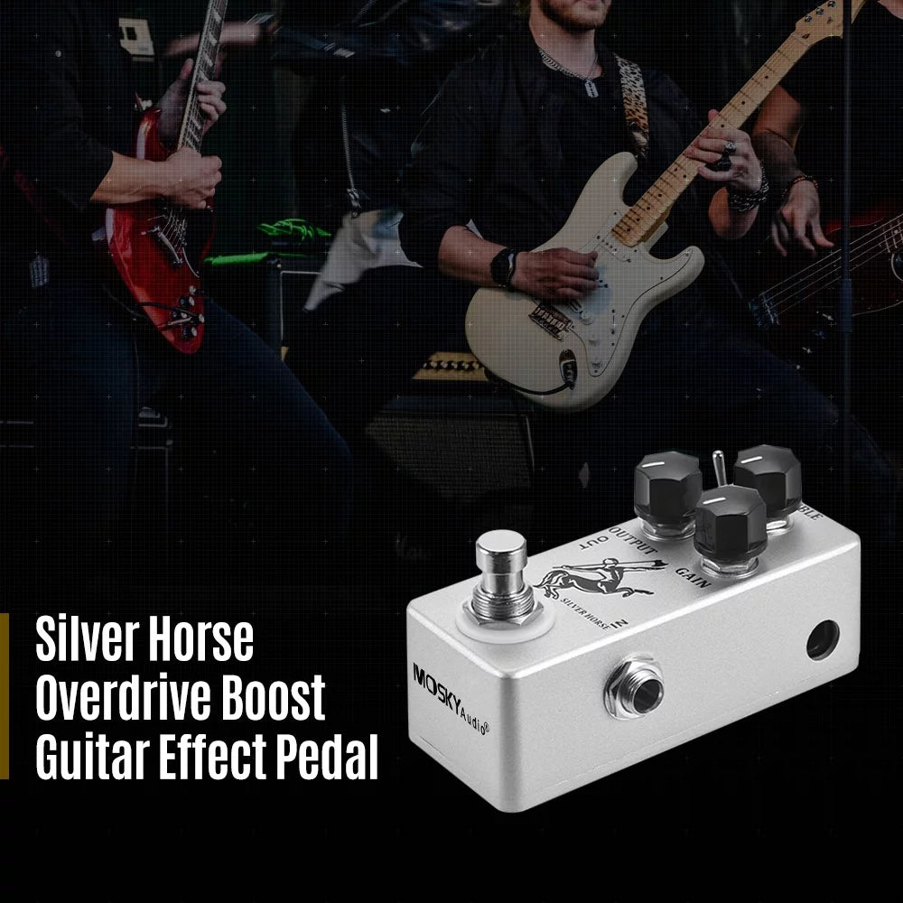 Silver Horse Overdrive Boost Guitar Pedal Q719