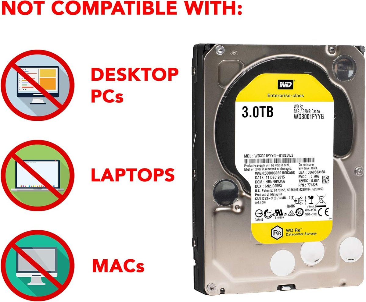 3TB 7.2K RPM SAS Internal Hard Drive W17472