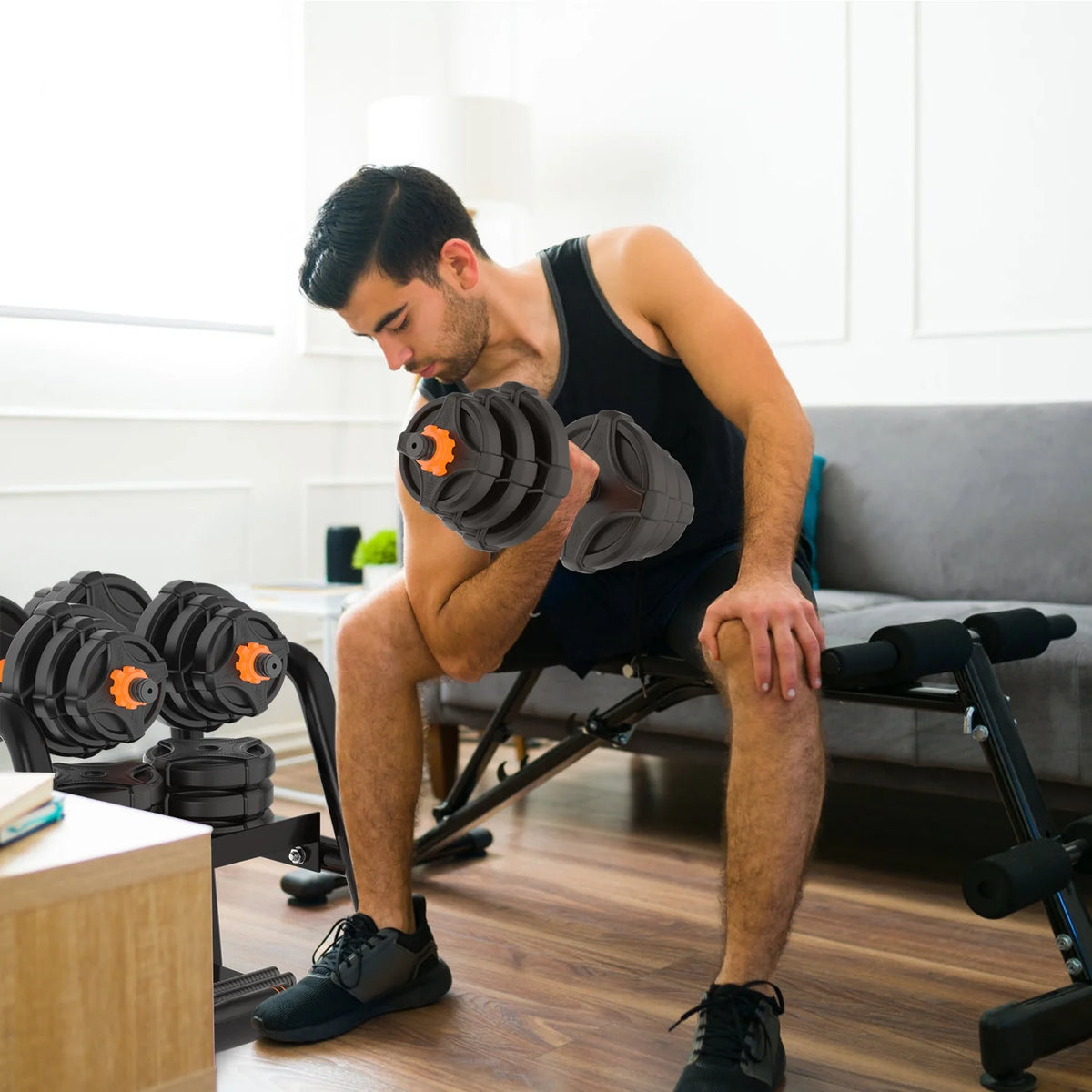 Adjustable Weight Dumbbell Set 4 in 1 X73702