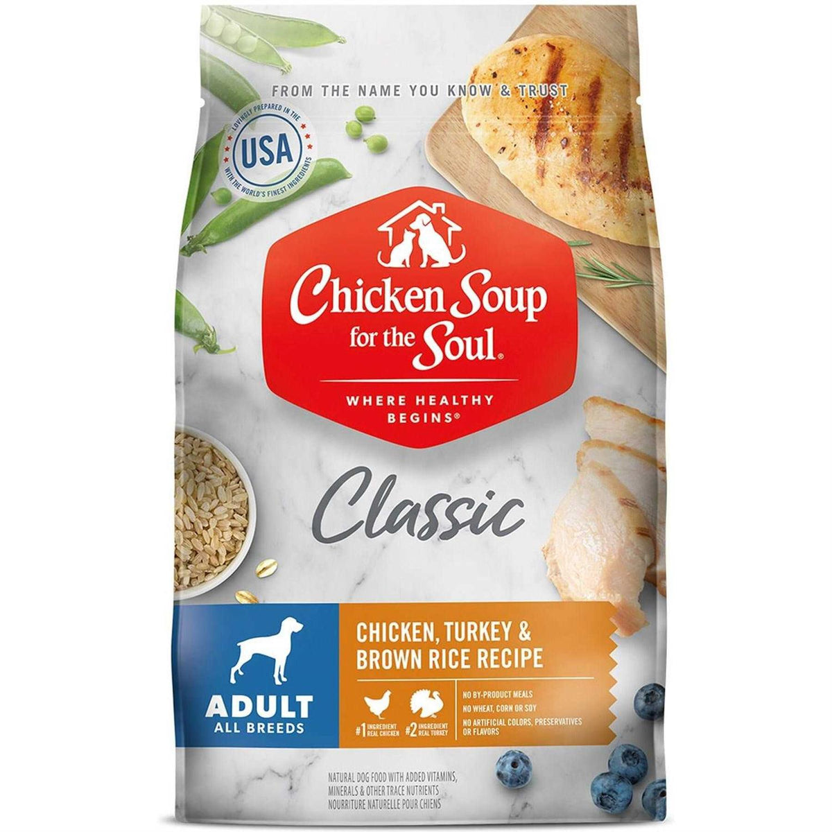 Chicken Turkey Brown Rice Dry Dog Food X41559