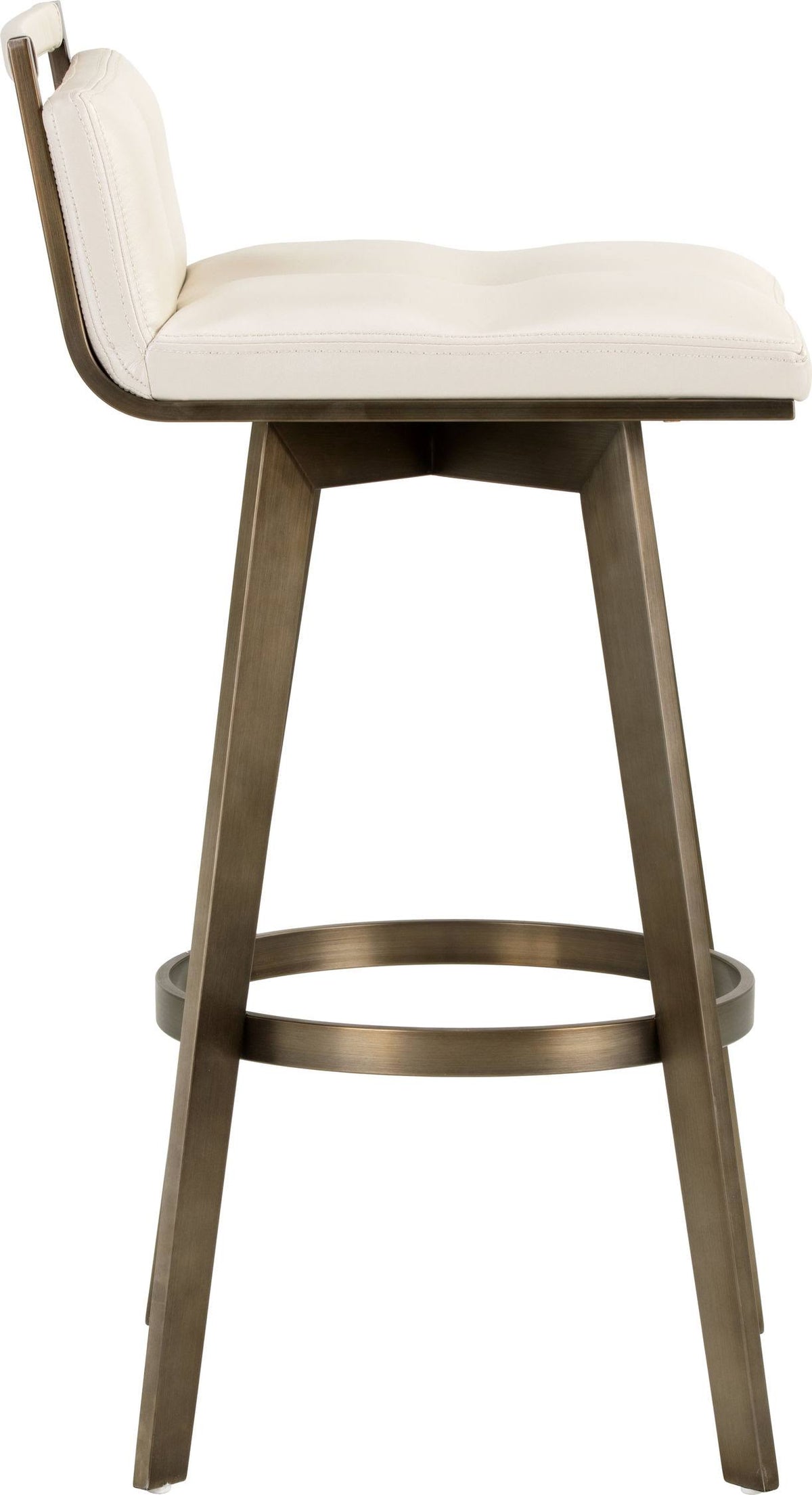 Cream Swivel Bar Stool S7414