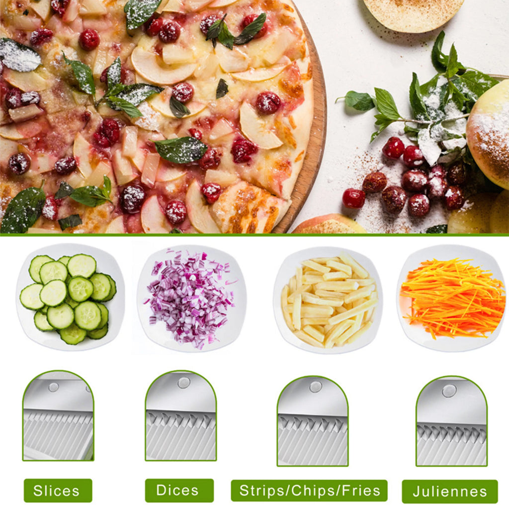 Blue Adjustable Blade Mandoline Vegetable Slicer D233