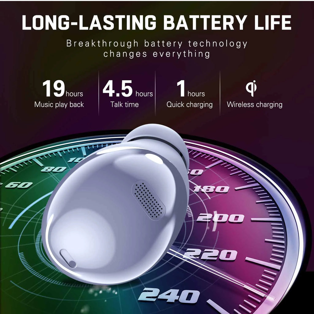 Amethyst Purple True Wireless Bluetooth Earbuds with Charging Case B3510