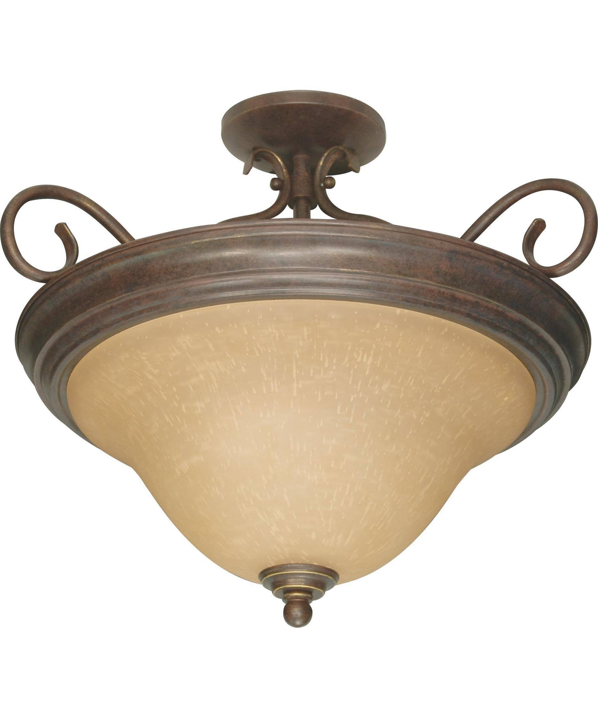 Bronze 3-Light Semi-Flush W56103