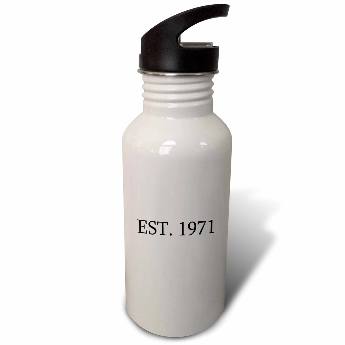 21 oz Black Sports Water Bottle W7496