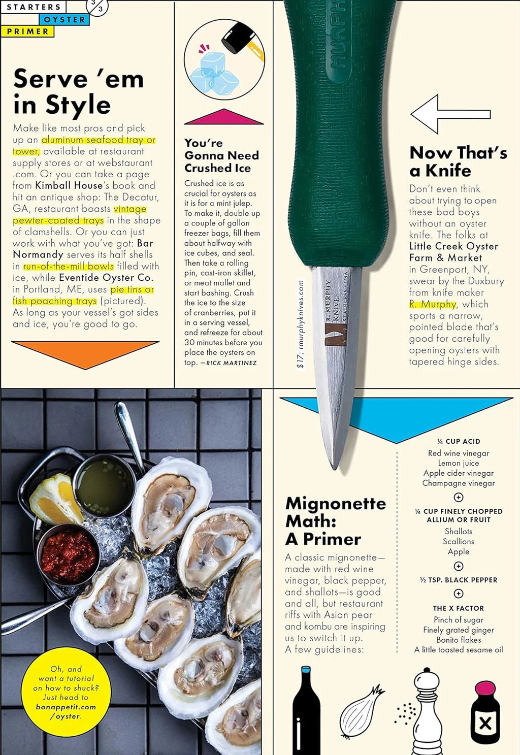 Oyster Knife Shellfish Seafood Clam Shucker Tool Z5077
