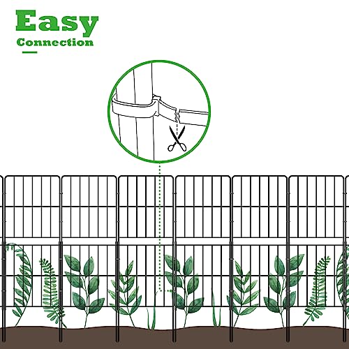 10 Pack 37.5in x 10ft Rustproof Metal Wire Garden Fence N619