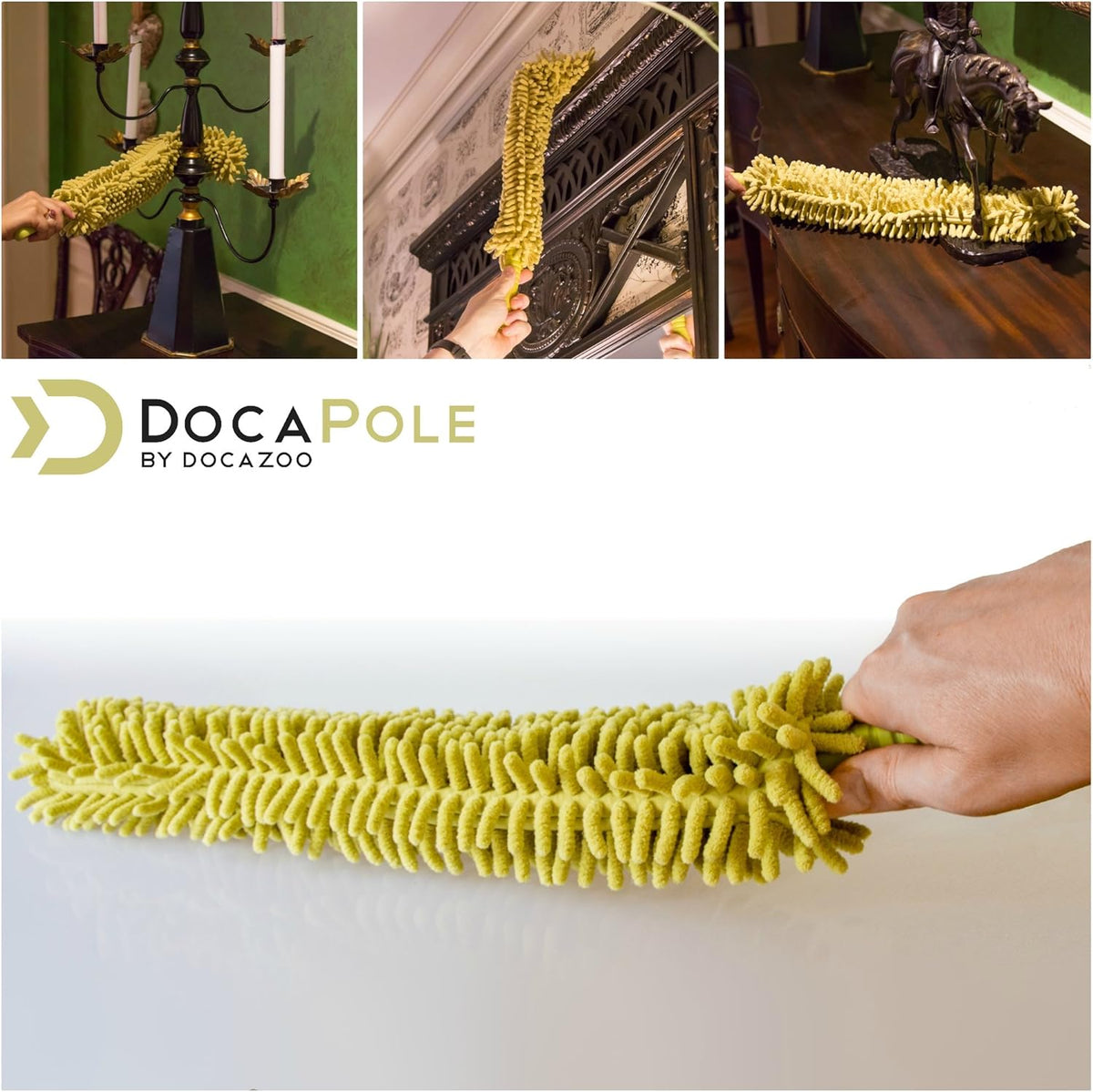 6-24 Foot Extension Pole with Microfiber Duster D33299