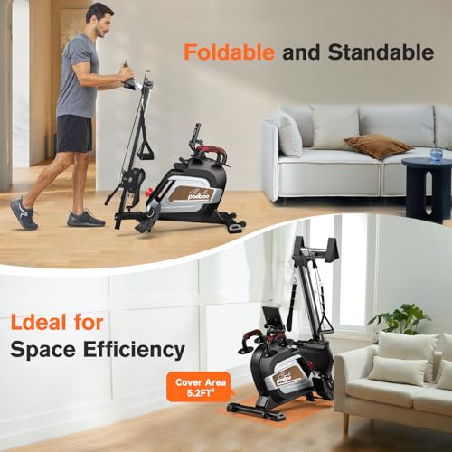 Magnetic Rowing Machine 360 LB Weight Capacity Folding Rower with Tablet Holder I87855