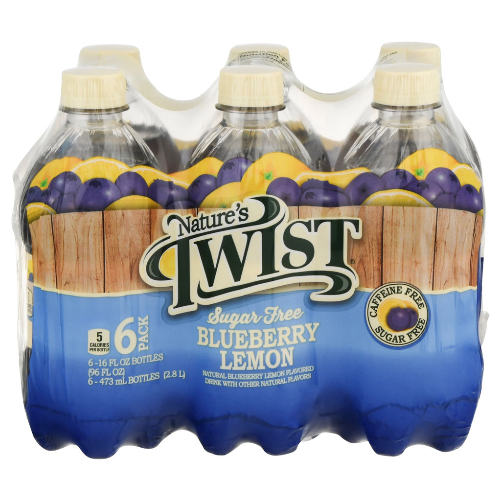 Sugar Free Blueberry Lemon Juice Drink, 16 fl oz 6 Pack Bottles E951553
