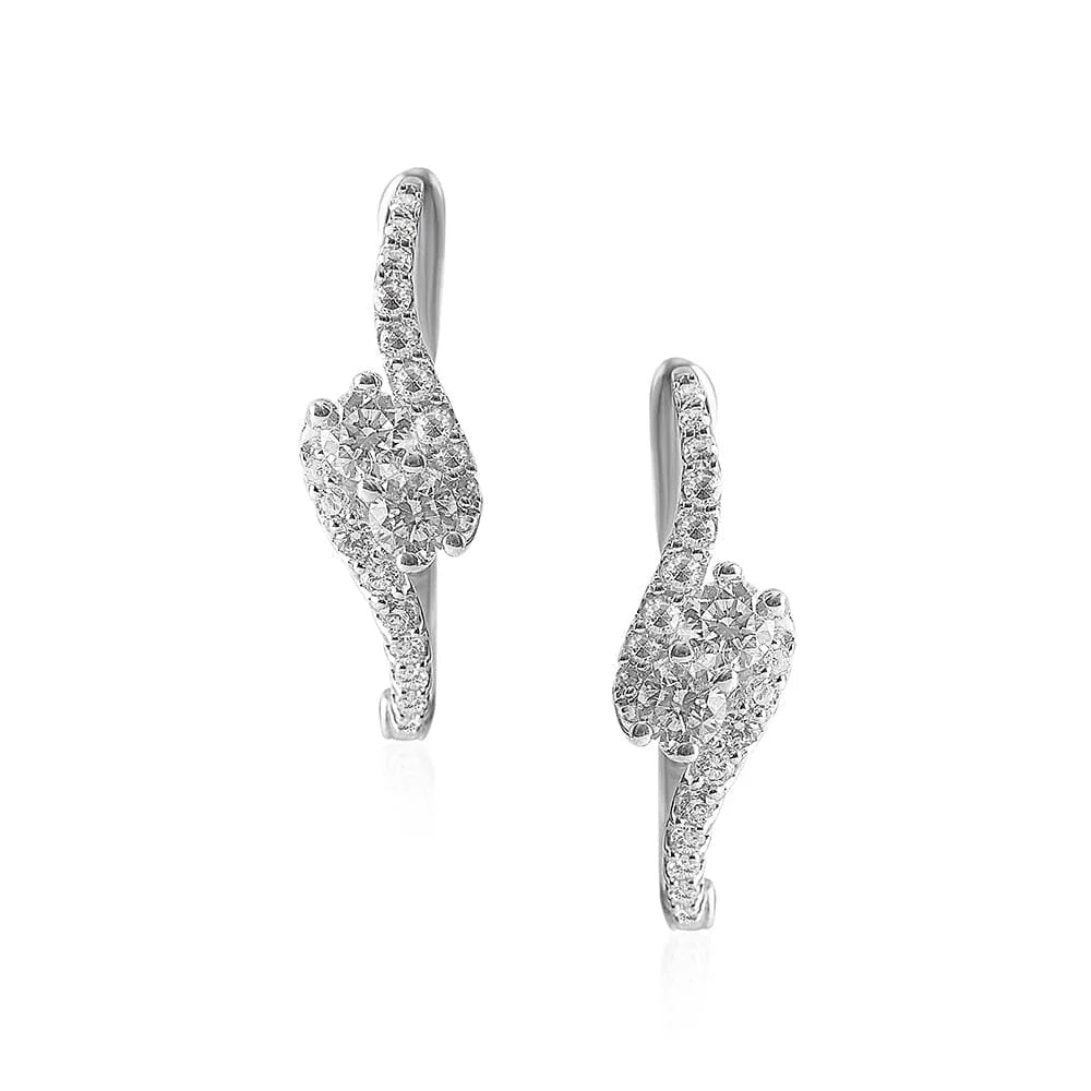 Interlocking Hoop Earrings U745871