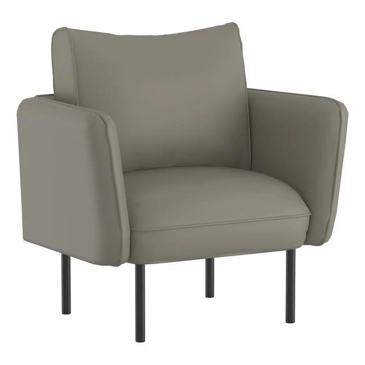 Grey-Beige & Black Accent Chair A356