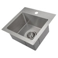 15 in. Stainless Steel Single Bowl Bar Kitchen Sink Q1935
