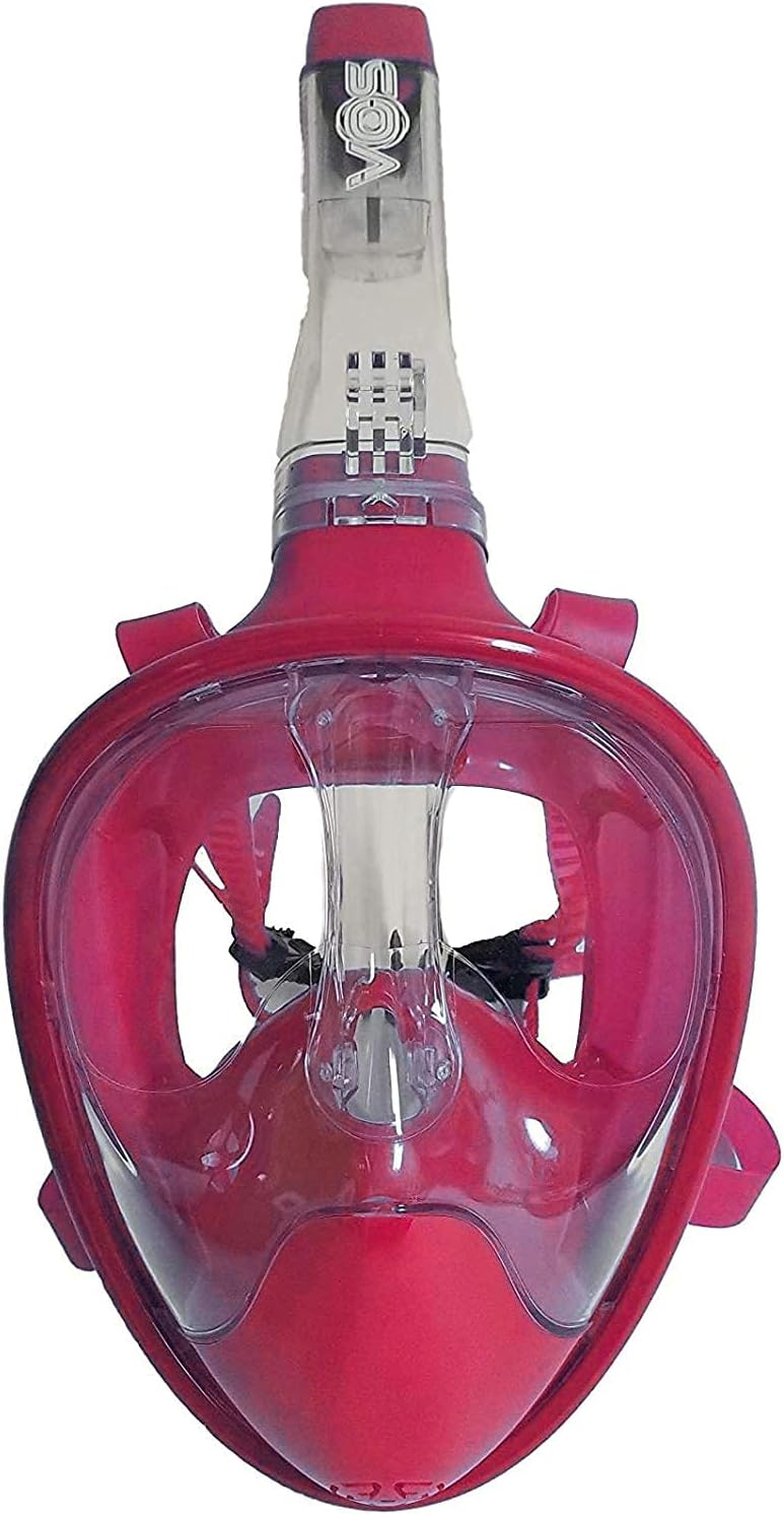 Full Face Snorkel Mask with Anti-Leak, Anti-Fog Breathing System and Action Camera Mount R27658