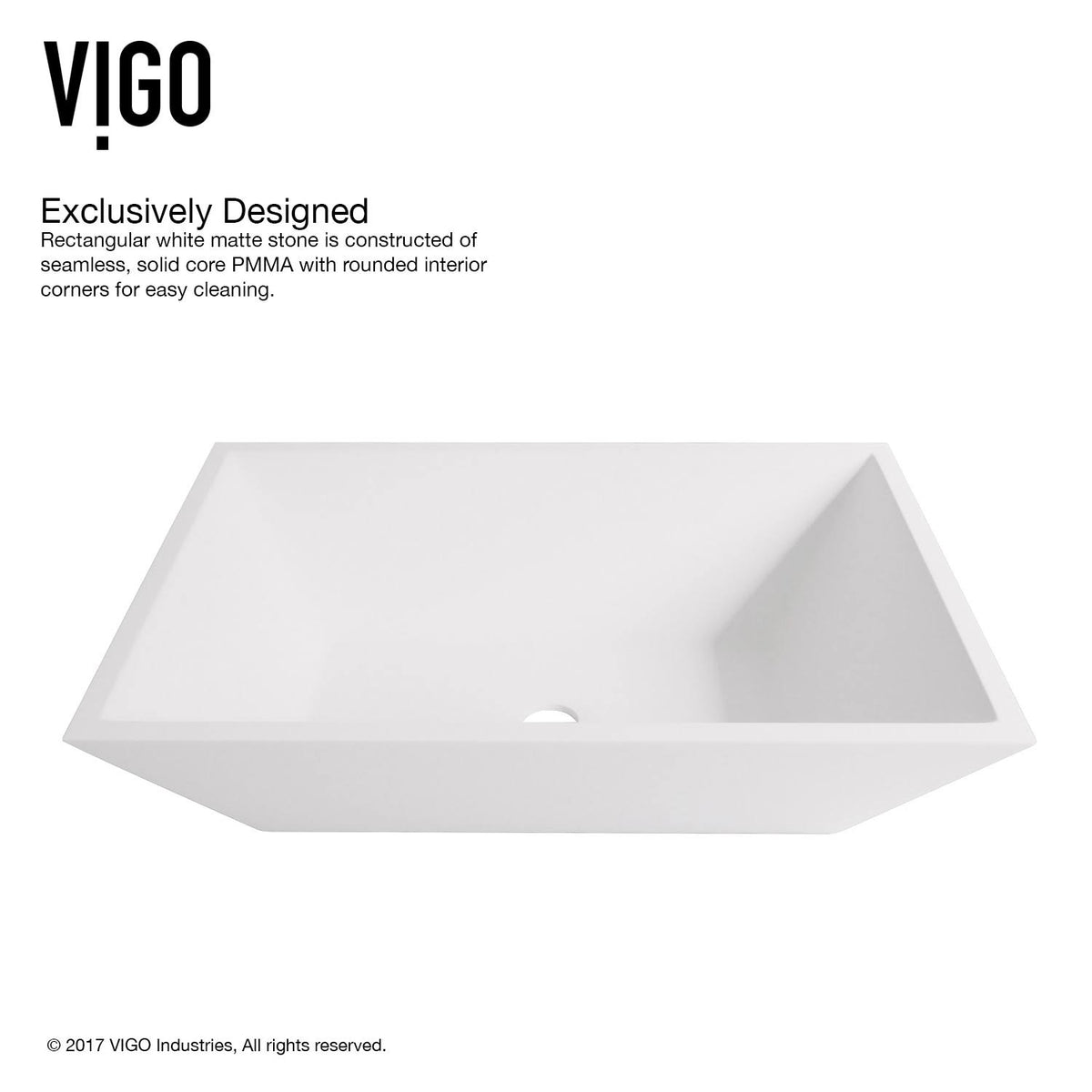 Matte Stone Vessel Bathroom Sink with Brushed Nickel Vessel Faucet H566