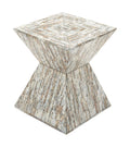 Wood Shell Inlay Accent Table L18142