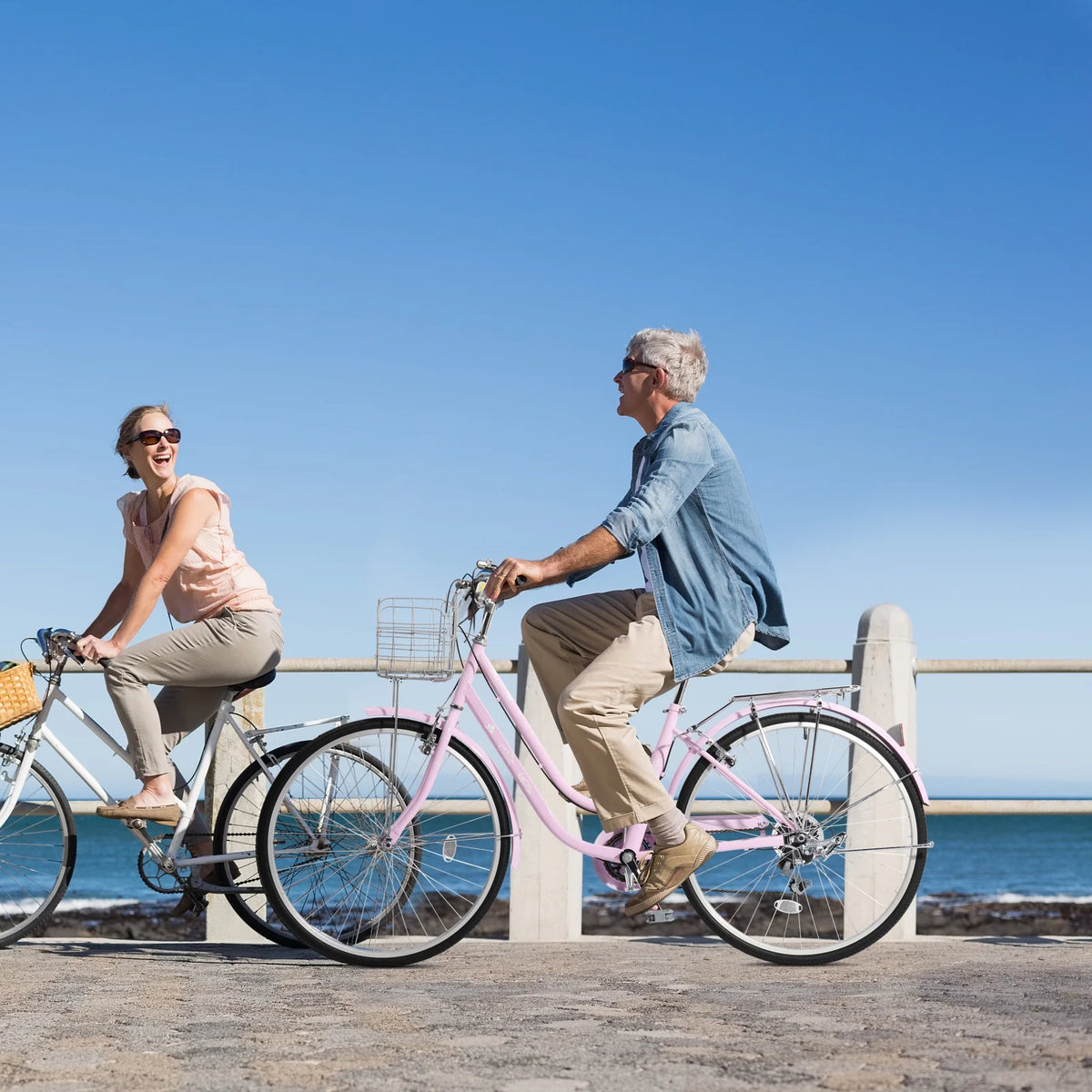 Pink 26in 7 Speed City Bike T900