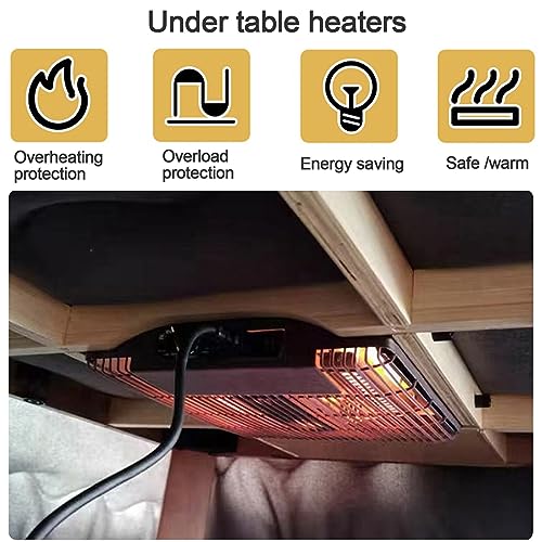 Kotatsu Table Blanket with Electric Heater, Japanese Furniture Futon Floor Table Set, Wooden Coffee Table H875331