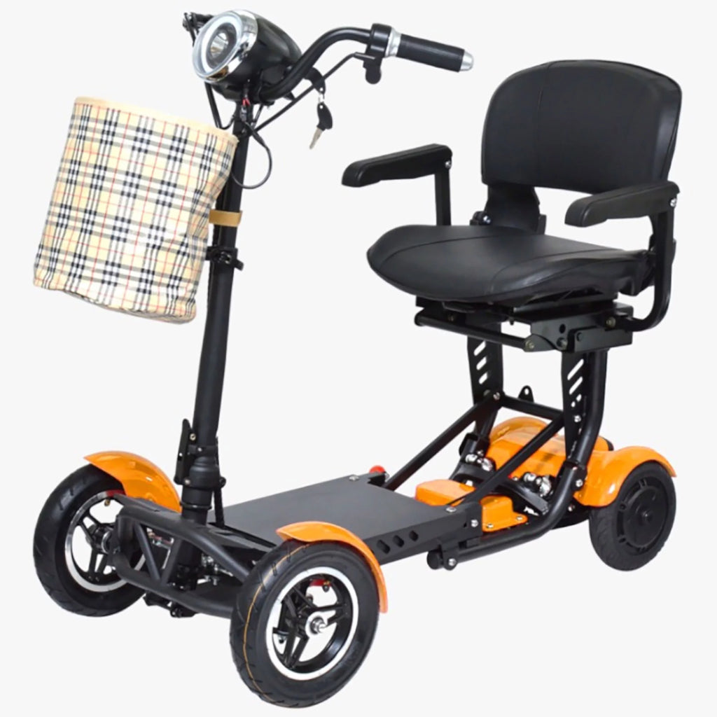 Compact Electric Scooter with Adjustable Seat and Padded Armrests E1276